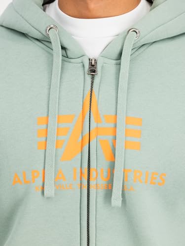 Alpha Industries Basic Zip BL Sweatshirt à Capuche Homme Noir en Coton