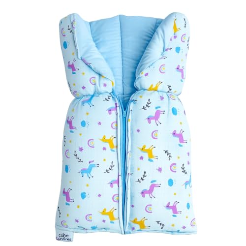 Image of Muslin Cotton Sleeping Bag for Newborn Baby|Carry Nest|New Pattern|Lightweight|Skin Friendly|Convertible|Hypoallergenic|Portable Bassinet