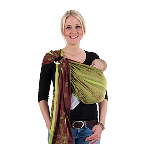 Hoppediz Ring-Sling, Baby-Tragetuch ab Geburt, 100 % schadstoffgeprüfte...