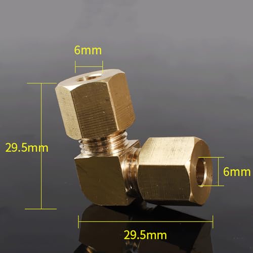 Codo de latón de 6mm para evitar pérdida de presión en instalaciones de climatización split 3