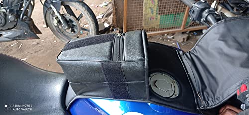 Image of Auto vault Premium Petrol Tank Cover for TVS Apache RTR 4v 200 160 with Transparent MAP View Model