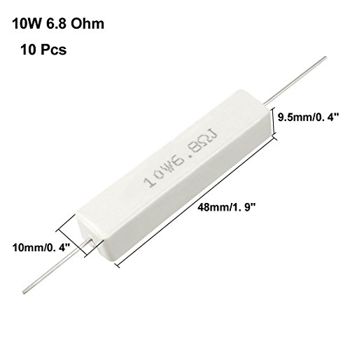 Ruilogod 10W 6.8 Ohm Resistore di potenza