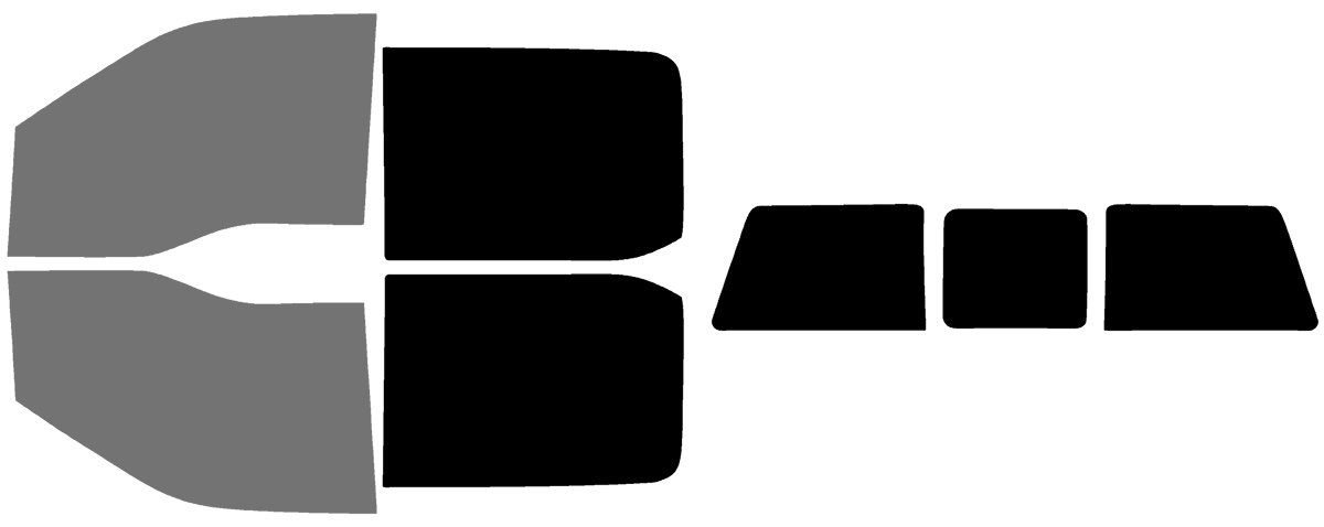 The Tint Effect Precut Window Tint Kit Compatible with Ford F-250 F-350 Super Duty Crew Cab (2017-2025)(Full Truck Includes: 45% Front / 5% Rear / 3 Piece Slider Rear) Automotive Film