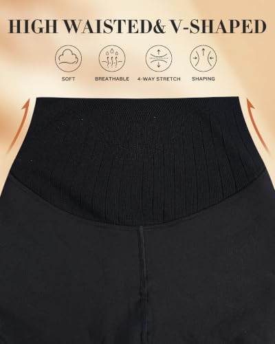 Image of CHRLEISURE Women's Fleece Lined Tights - Fake Sheer Warm Pantyhose Thick Winter Leggings
