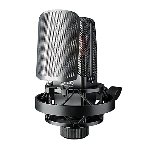 Microphone TAK55 avec filtre anti-pop et suspension robuste pour capsule stable