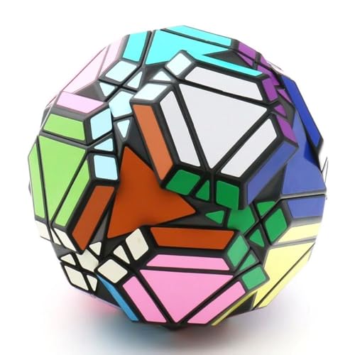 Image of YuXin 20-Axis Soccer Cube Megaminx | Icosidodecahedron Shape Mod | Professional 32-Sided Football Puzzle, Smooth Multi-Layer Turning, 90mm Large Collector's Brain Teaser Puzzle