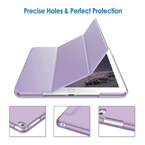 JETech Case for iPad Air 2 (2nd Generation), Smart Cover Auto Wake/Sleep (Light Purple) by JETech - Image 3