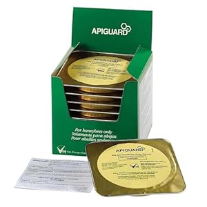 Apiguard ONE Box of Ten 50g Trays – 2 Trays per hive Recommended (10) – for Control of Varroa Mites in Honey Bee Hives