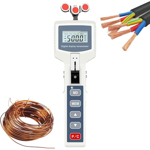 Zocxielr Digital Tension Meter, Portable Wire Tensile Strength Tester, 3 Measurement Modes, for Industrial Filaments & Wires (5N)