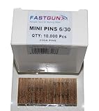  Puntas sin cabeza de 0,6 mm de grosor (Agujas) y 30 de largo Tipo Pin 6/30 mm - 1 Caja de 10.000 unidades