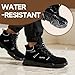 Dumsiyin Work Boots for Men Lightweight Steel Toe Shoes Indestructible Steel Toe Boots Comfortable Wear-Resistant Work Shoes Water-Resistant Safety Boot Black High Top Industrial Construction Boot