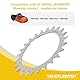 TRUSTLIONTEK Traktionsverbesserung für Robotermäher Radzahn Spikes, Kompatibel mit Worx Landroid L Mährobotern，Radgröße 225 mm.
