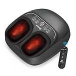 COMFIER Foot Massager with Heat, Compression & Vibration Shiatsu Feet Massager for Plantar Fasciitis, Neuropathy, Electric Foot Warmer Remote Control, Gifts for Women, Men