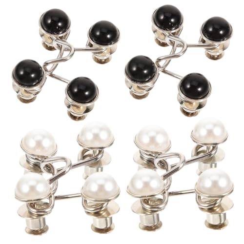 WEKADRIN 4個 免?ジーンズウエストアジャスター 調節可能なパンツウエスト引き締めボタン ズボン用着脱式属ボタン