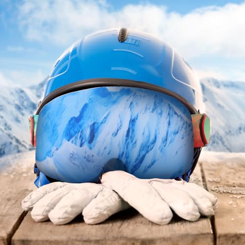 Copkim 8 Pcs Ski Snowboard Goggle Cover, Protective Cover Sleeve Anti Scratch Dust Ski Goggle Protectors for Men Women goggles Lens Protection Travel Supplies