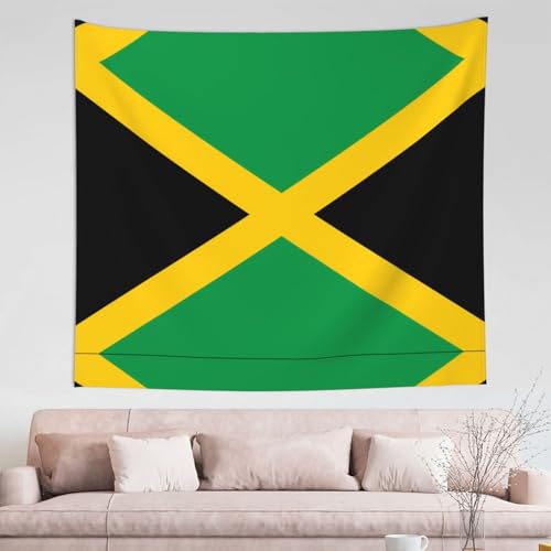 Tapisserie drapeau de la Jamaïque TYUMH 152x130 cm pour décoration de salon
