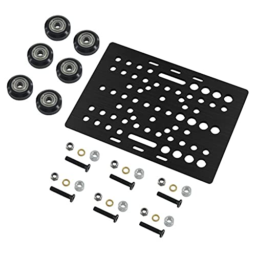 Lysee 3D Printer Parts & Accessories - Sliding Platform 3D Printer Accessories European Standard Aluminum Profile Gantry Plate 20-80mm Pulley - (Size: 20-80mm, Color: 1 Gantry Plate)