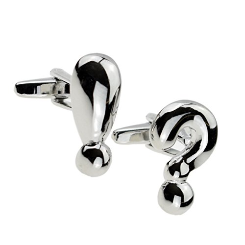 Mancuernillas RGT para hombre signo de interrogación miniatura 1