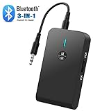 [page_title]-Adapter Bluetooth 5.0, 3 in1 3,5 mm Bluetooth Empfänger Sender Auto Aux Audio Empfänger TV Kopfhörer Sender Empfänger