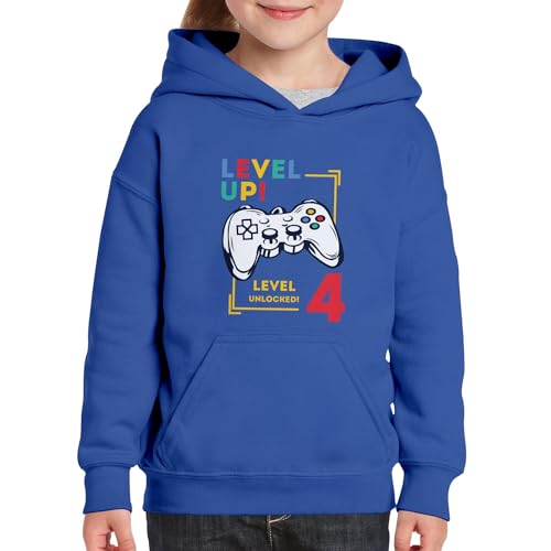 Sweat à capuche enfant look gamer pour fêter un anniversaire 4 ans