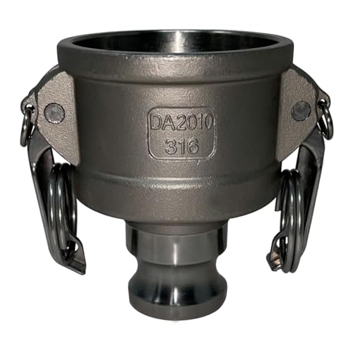 Gloxco Stainless Steel Type DA and Groove Hose Fitting, Reducer, 2