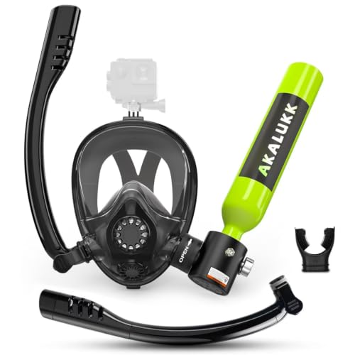 Tanque de buceo con máscara 0.5L, Certificación DOT/CE-EN250 miniatura 1