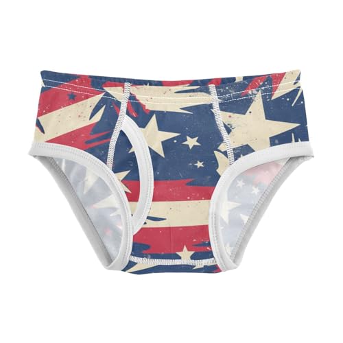 KLL 4th July American Independence Day Toddler Boys Comfort Briefs Underwear Breathable Children Panties