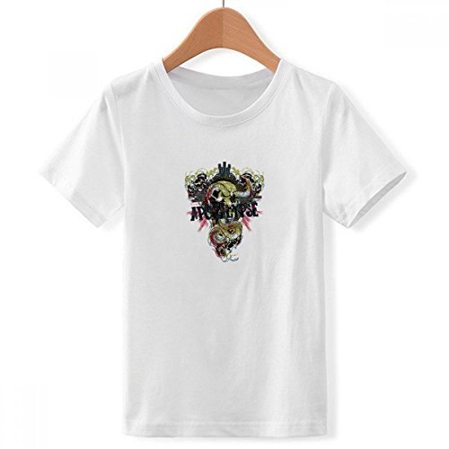 T-Shirt Serpent Vert Ample Blanc pour Garçon Évitant l'Inconfort
