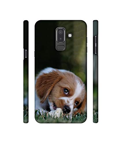 Image of Amazon Brand - Solimo Designer Cute Puppy 3D Printed Hard Back Case Mobile Cover for Samsung Galaxy J8 (2018)