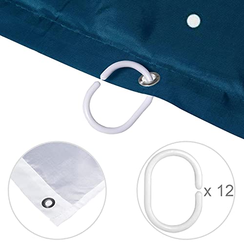 Rideaux de douche anti-odeur pour salle de bain saine et propre - 5