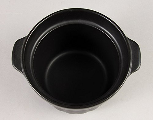 Amazon｜竹泉窯 竹政製陶 ウォーターリッド鍋 ラウンドS 黒/黒 T-0007