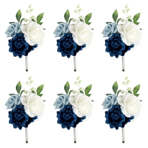 Boutonnières de mariage sans flétrir pour costume élégant