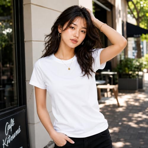 Image of London Hills tops for woman | tshirt for woman | t shirt for womans| tops for women western | western tops for woman's | women t shirt | women tees | gym tshirt for women workout | t shirts Round Neck