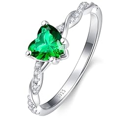 G-Created Emerald-925 Sterling Silver