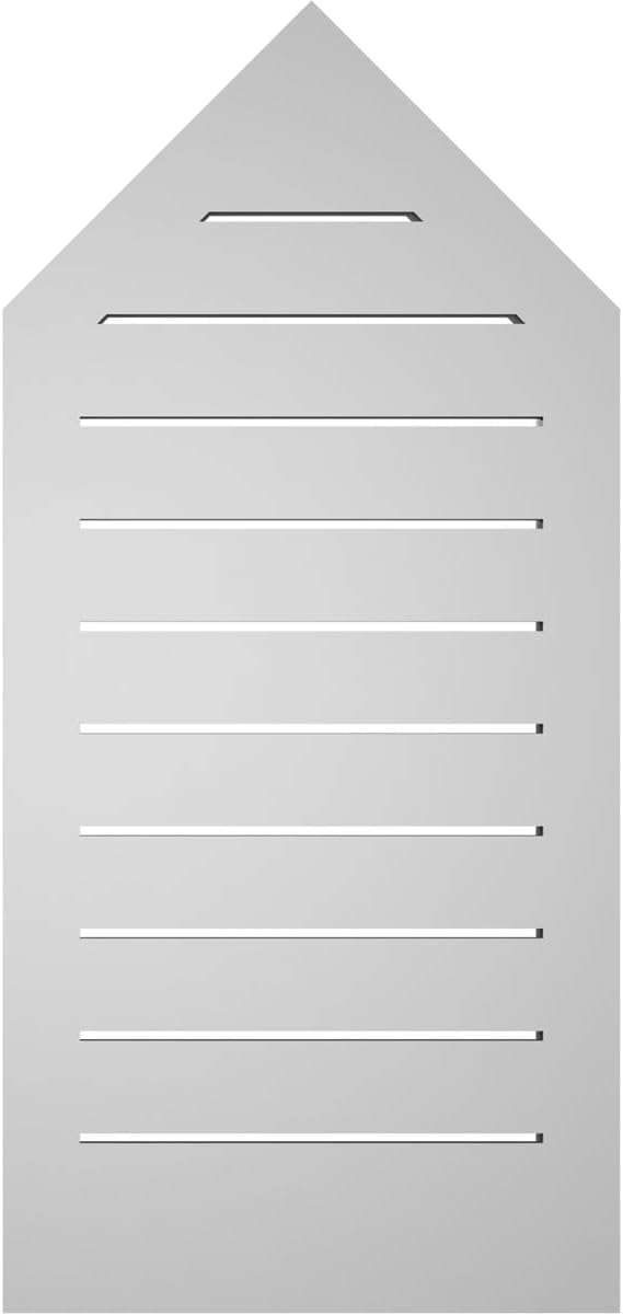 GVSPE16X3402SF-12 Peaked Top Brickmould Frame, Primed Tan Signature Series Surface Mount Gable Vents, 16-in. W x 34-in. H, Unfinished