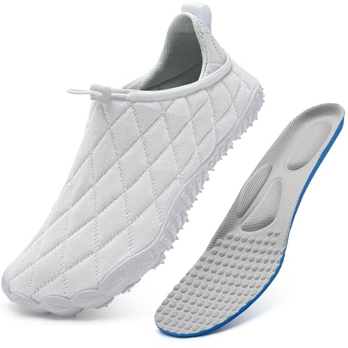 Image of WateLves Barefoot Water Shoes Women Men Beach Breathable Walking Shoes Anti Slip Wide Toe Minimalist Zero Drop Sneakers for Travel Hiking Yoga