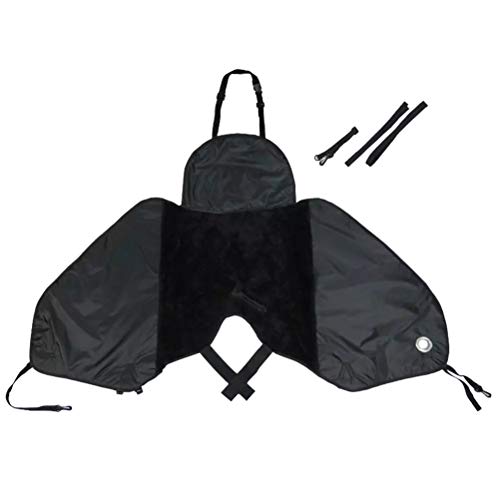 Couvre jambe scooter universel noir etanche pour la pluie