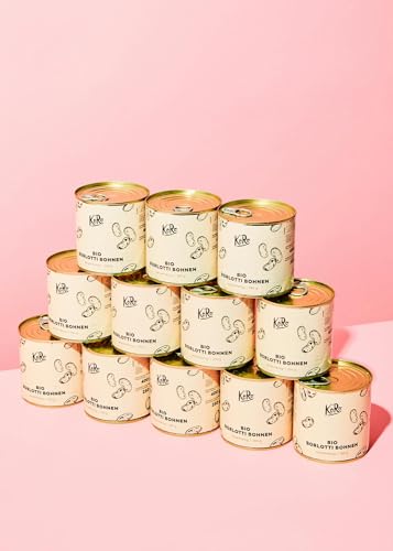 KoRo - Bio Borlotti-Bohnen in der Dose 12 x 250 g - Verzehrfertig - Bio-Qualität - Intensiv-nussiger Geschmack