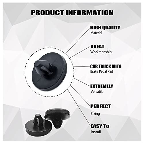 12 Pieces Brake Switch Stopper, Car Brake Light Switch Stopper Brake Switch Pad Automotive Clutch Pedal Stopper 90541-06036 #TOP2