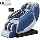 ゼロ重力全身マッサージ椅子、Bluetooth付き リクライニング機能付きテレビアームチェア ソフト 便利な操作で高齢者にも使いやすい(Blue)
