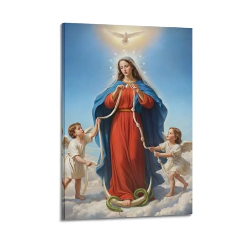 Poster religieux style cadre résout mur vide peinture Sainte Mère Enfant