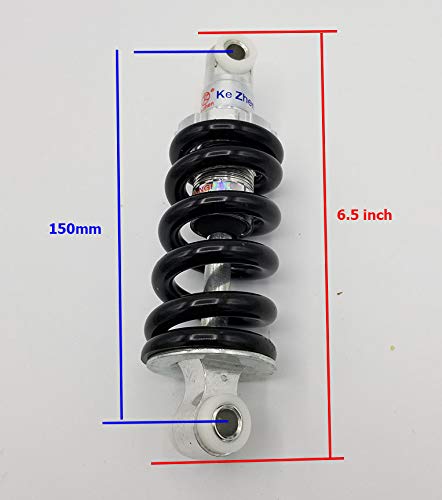 WhatApart 6.5 inch Shock w/ 9mm Black Spring Coil for 2-Stroke Pocket Bike/Gas Scooter