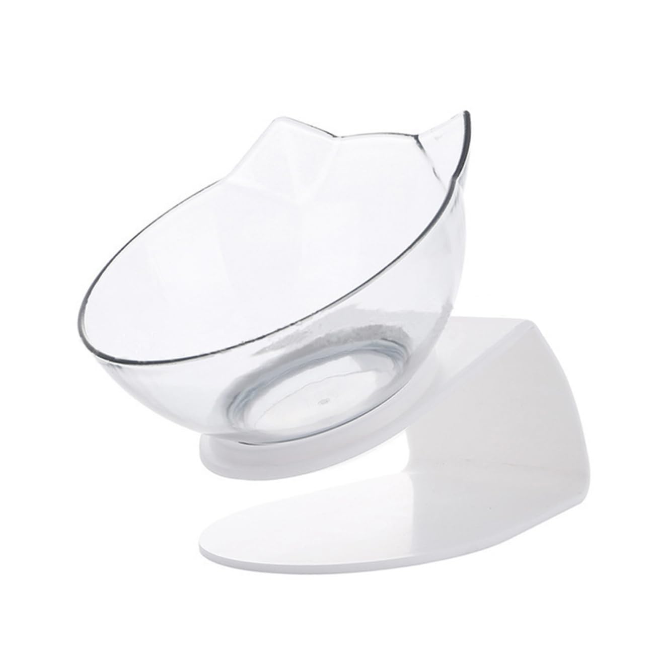 HEMOTON Pet Stilt Plastic Bowl for Cats Neck Protection Feeding Water Bowl with Scale Adorable Animal Design Easy Drinking for Your Beloved Pets for Food and Water