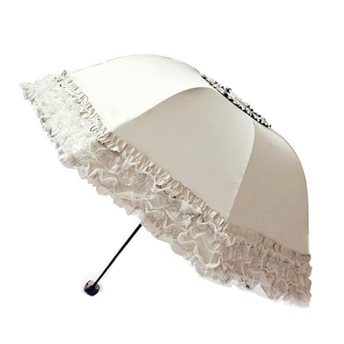 Parapluie de voyage en dentelle blanche idée cadeau élégante et utile pour femmes et filles