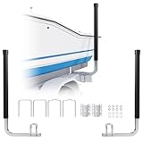 KUAFU 40" Boat Trailer Guide for Ski Boat Fishing Boat or Sailboat Trailer Fits Frames up to 3" W x 4-1/4" H (Silvery Brackets & Black Pipes)