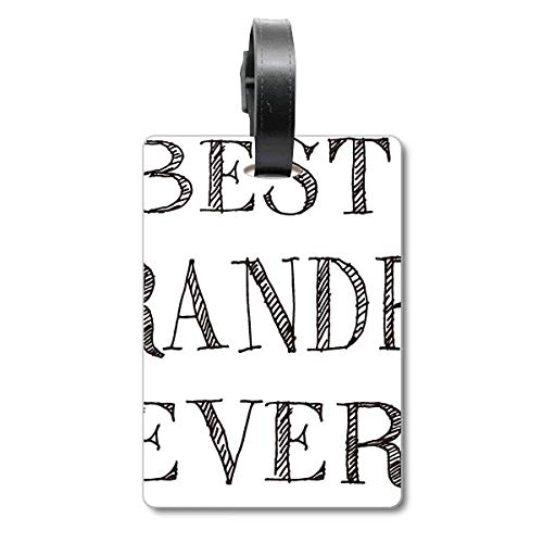 Étiquette valise Best Grandpa Ever idée cadeau fête des grands-pères