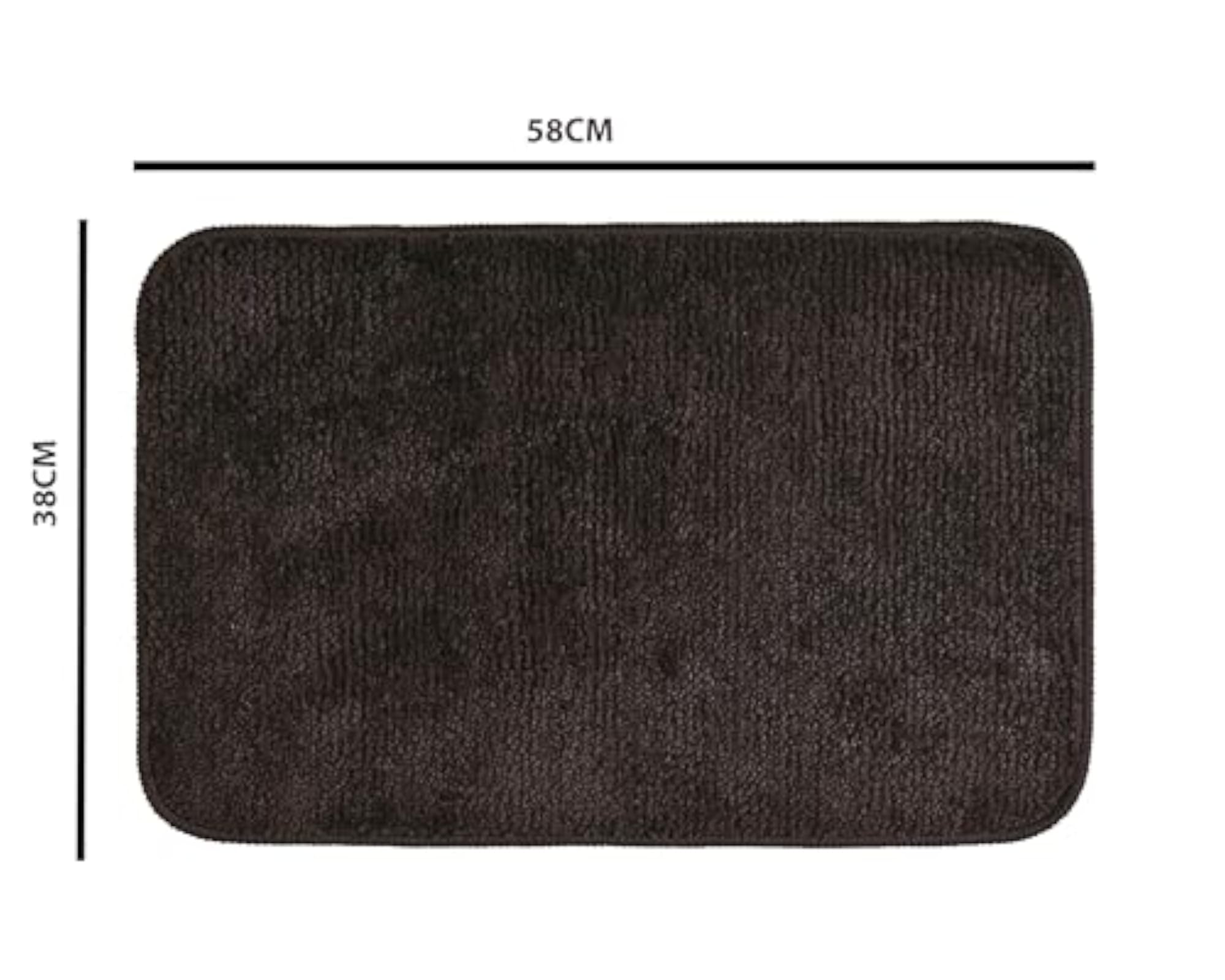 Solid Rectangle Anti-Skid Bath Mats for Kitchen & Bathroom