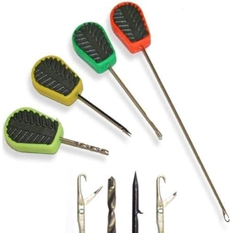 Bait Needle Tool Set - Drill, Latching, Needle, Stringer. Carp/Coarse Fishing Cover