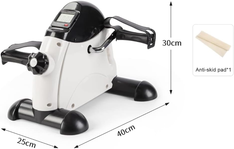 Home Pedal Exerciser Under met LCD-schermen, compacte hometrainer onder bureaufiets Pedaaltrainer, arm- en beenrevalidatiemachine - Afbeelding 5