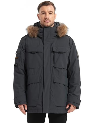 Image of HARD LAND Men's Down Jacket Packable heavy parka Jacket